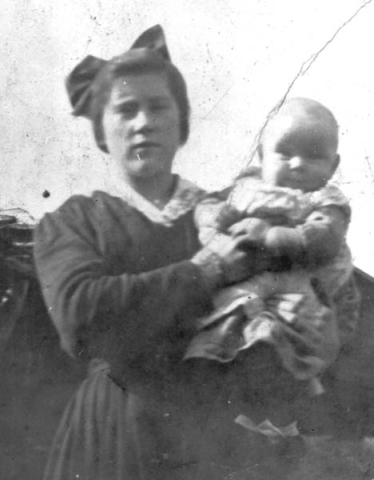 395: Lena Reddy and unidentified infant. (circa 1920)  - daughter of James Reddy &amp;amp; Mary Anne Murphy, became Sr. Anita